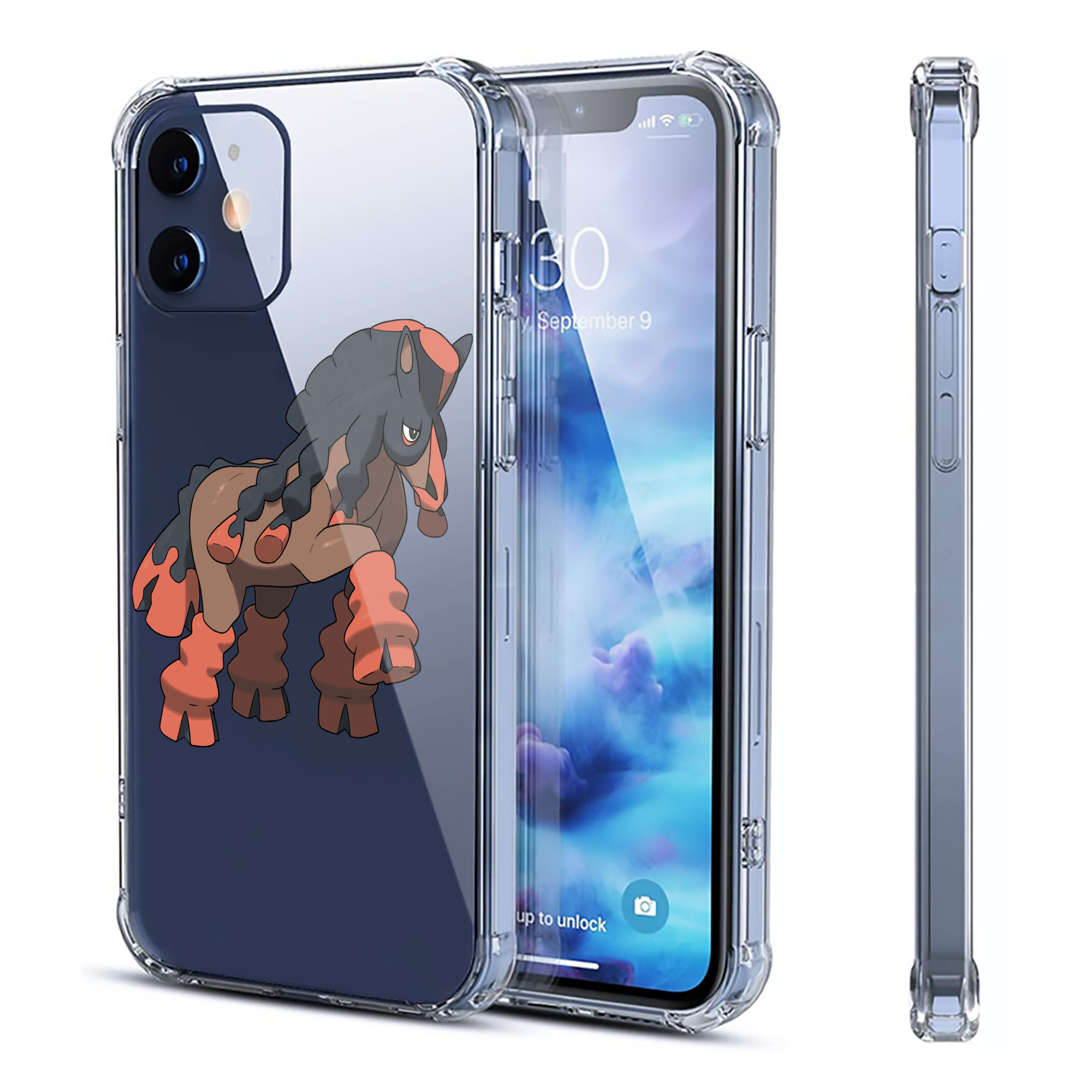 （画像用） ポケットモンスター Pokémon 【iPhone 12シリーズ対応】透明スマホケース（クリアソフトケース）